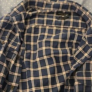 Long sleeve button down luxe flannel shirt